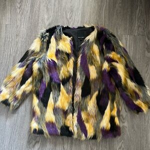 Faux Fur Multicolor Jacket